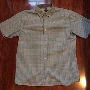 Men's Short Sleeve Van Heusen Checkered Shirt